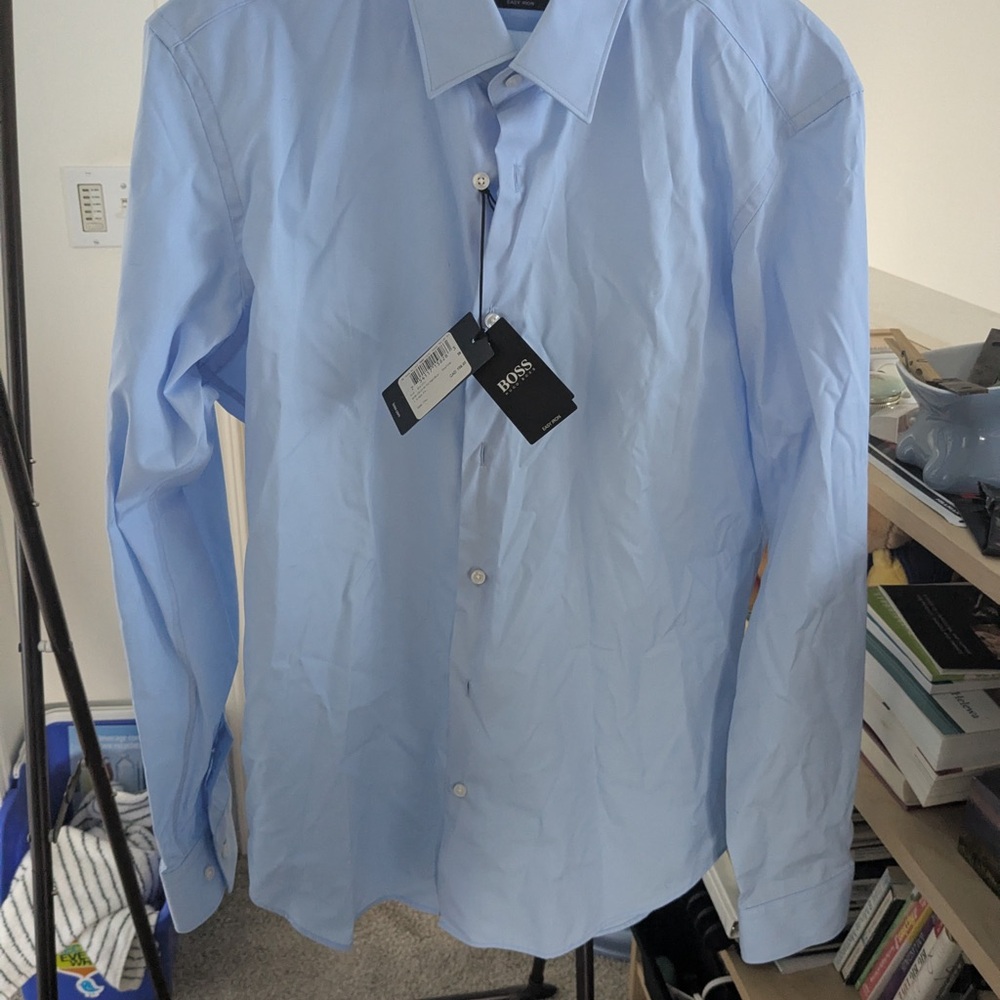Hugo Boss Men's Sky Blue Dress Shirt